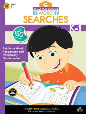 cover image of Skills for School Word Searches, Grades K--1